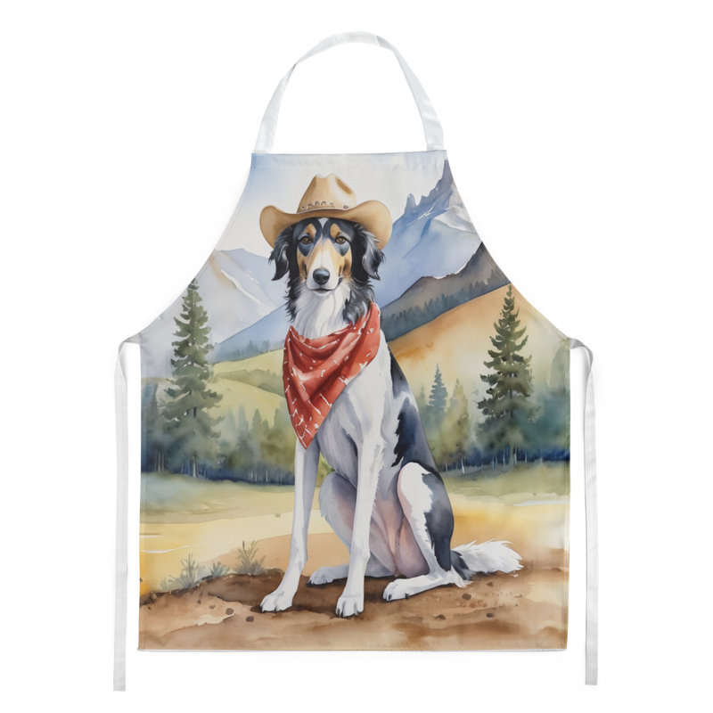 Tablier de bienvenue Borzoi Cowboy