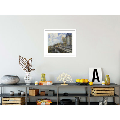 «Factory at Sevres» par Alfred Sisley, impression giclée sur cadre
