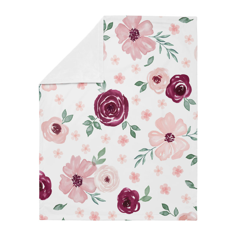 Couverture pour bébé en polyester aquarelle