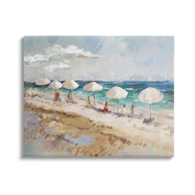 «Abstract People Beach Umbrellas» par Ziwei Li