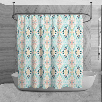 Teyonda Geometric Shower Curtain