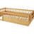  Twin Floor Platform Bed, Side Storage Shelf and LED Light with Wooden Frame for Bedroom and Guest Room, Natural-956489186-956489185