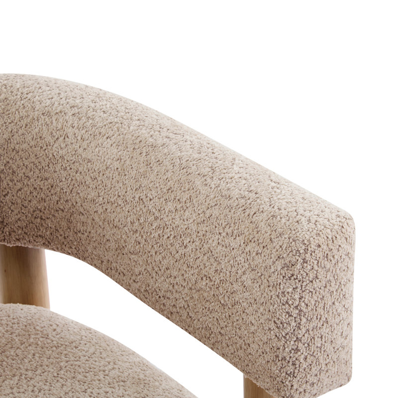 Fauteuil d'appoint rembourré Boucle