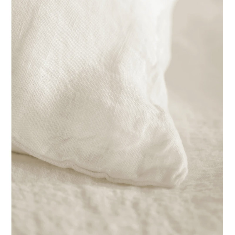 Ensemble de draps 6 pièces White Linen, Ensemble de draps pour lit simple + un drap-housse