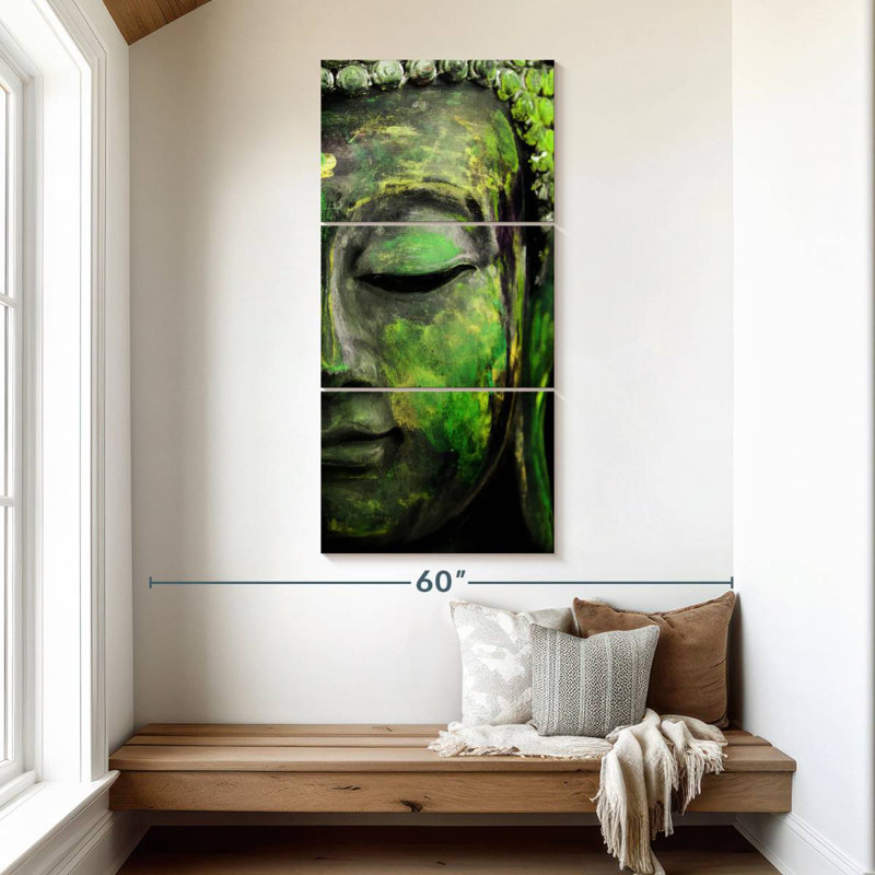 Faced Buddha, 52" H x 24" W