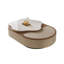 Table basse en cuir 47,24 po
