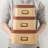 Kraft Decorative Boxes With Light Leather Lids, Set Of 3 Cardboard Memory Boxes For Keepsakes With Bronze Label Holders, Perfect For Home And Office Decor And Organizing