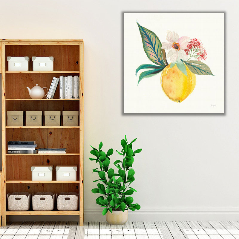 «Citrus Summer IV», reproduction d'art sur toile, H 12 po x l 12 po