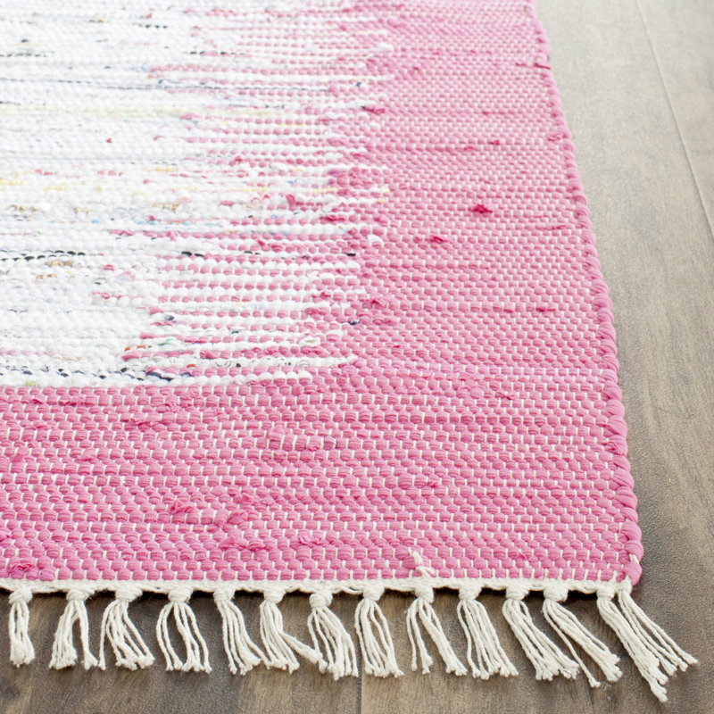 Fender Abstract Cotton Hand Woven Area Rug, Rectangle 122 x 183 cm