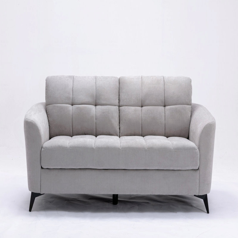 Canapé en tissu 79 po, Gris clair
