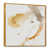 Toile avec cadre flottant or