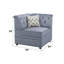 Bois modulaire Bois II - Wedge, velours gris