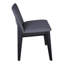 Ensemble de deux chaises d'appoint en tissu gris anthracite et noir-539729808-539729809
