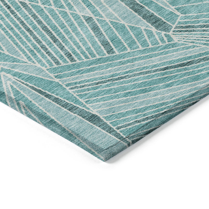 Colier Abstract Indoor / Outdoor Rug, Rectangle 3' x 5'