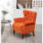 Astello 29'' Wide Tufted Polyester Wingback Chair-2060722361