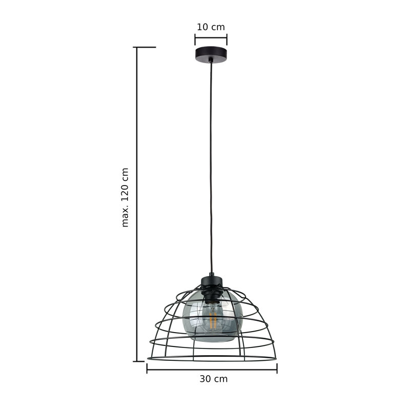 Anija 1 - Light Dome Pendant, Black