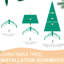 Arbre de Noël de 6 pi, 1032 texturés - pointes riches, 300 branches blanches réparties uniformément, branches articulées, arbre en métal avec branches pour un arrangement facile,