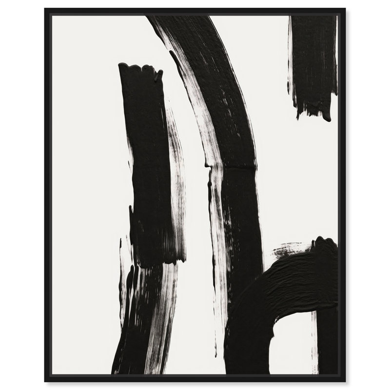 Art abstrait abstrait abstrait abstrait moderne, H 21 po x l 17 po, Cadre noir