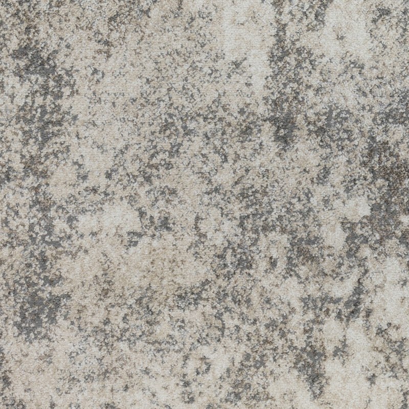 Holly Transitional Abstract Durable Performance Gray Area Rug, Rectangle 3'11" x 5'11"
