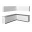 WALLKITCHENS Cuisine complète moderne en panneau de fibres à densité moyenne l 102 x P 120 x H 96 -97830838