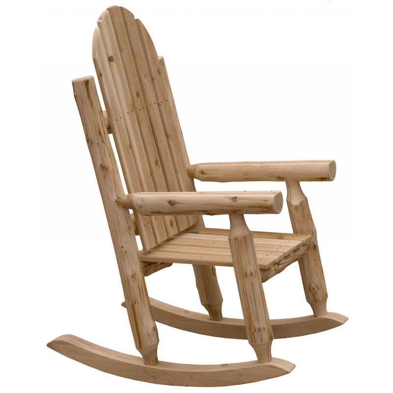 Chaise berçante d'extérieur en bois massif 27 po Frantz