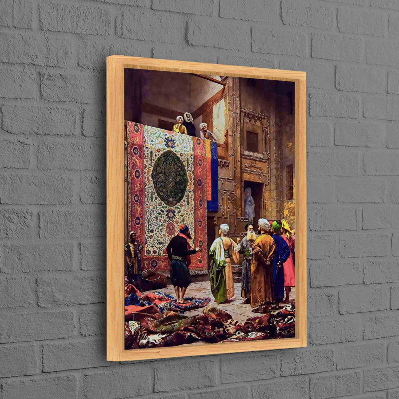 Print on Canvas, 25 cm H x 35 cm W, Gold Floater Framed
