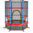 Gymax Round Backyard Trampoline with Safety Enclosure-70751587