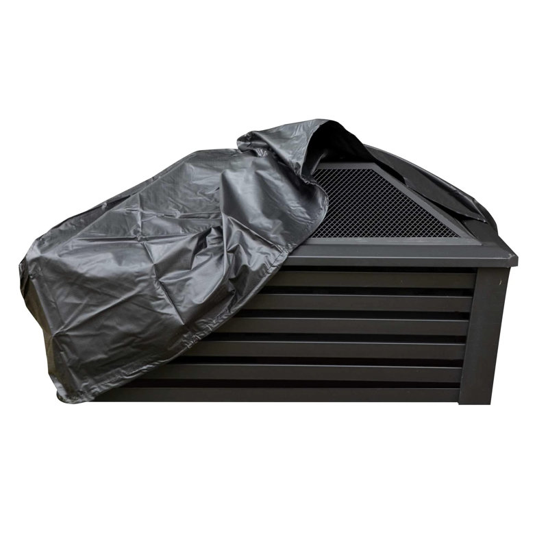 Perras Square Metal Wood Burning Smokeless Fire Pit