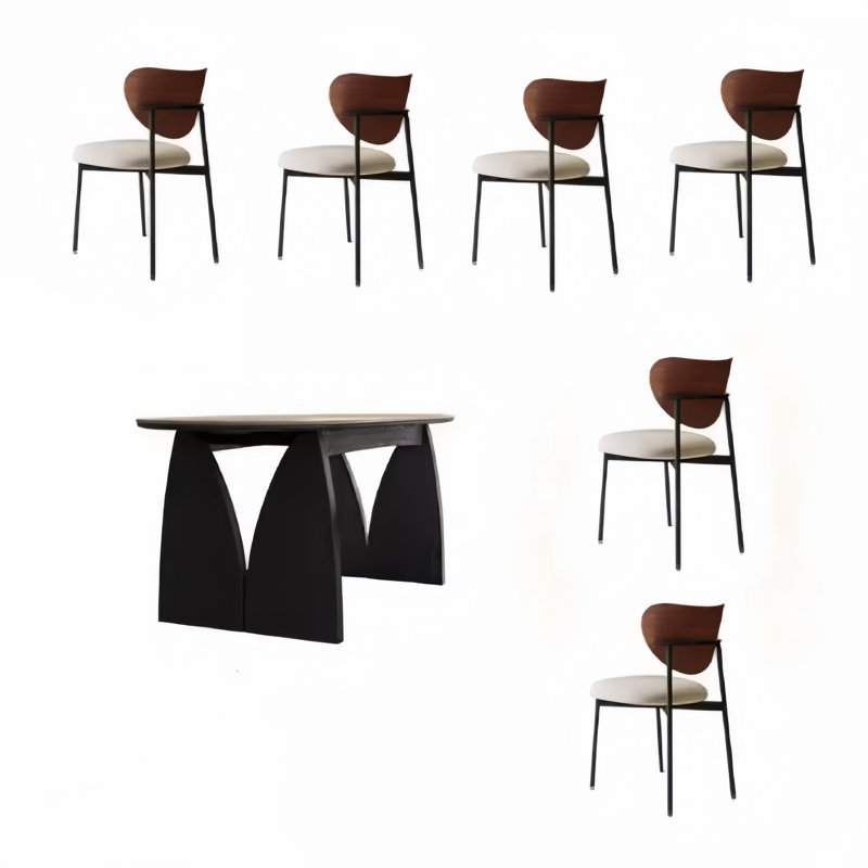 Ensemble table et chaises en bois massif Cave Rock, H 29,52 po x L 70,86 po x l 35,43 po