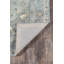 Tapis bleu / gris / beige en laine touffeté à la main Amalee-31334897