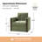 Nicha 31.25W" Modern Down-filled Solid Wood Swivel Barrel Chair-671930152