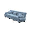 Canapé modulaire 3 places à assise profonde et canapé modulaire, canapé en chenille, meubles rembourrés doux et confortables pour salon, appartement, studio, bureau, bleu chenille-796773154