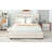 Upholstered Platform Bed,Bed Frame With Trundle And Drawers-2089337319
