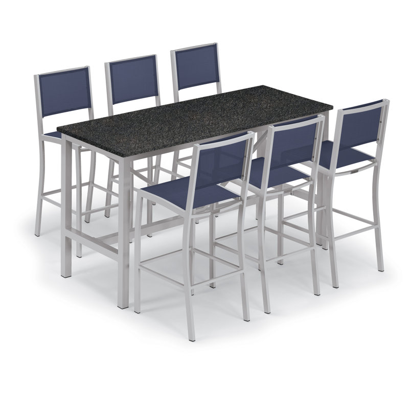Travira Outdoor Bar Table, Litecore Charcoal