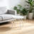Injection-Molded Round Coffee Table, Modern Small End Table with Tray Top, UV-Resistant Accent Table for Living Room, Bedroom, Balcony, White-406338000