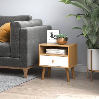 Montevia 40cm W Manufactured Wood Bedside Table