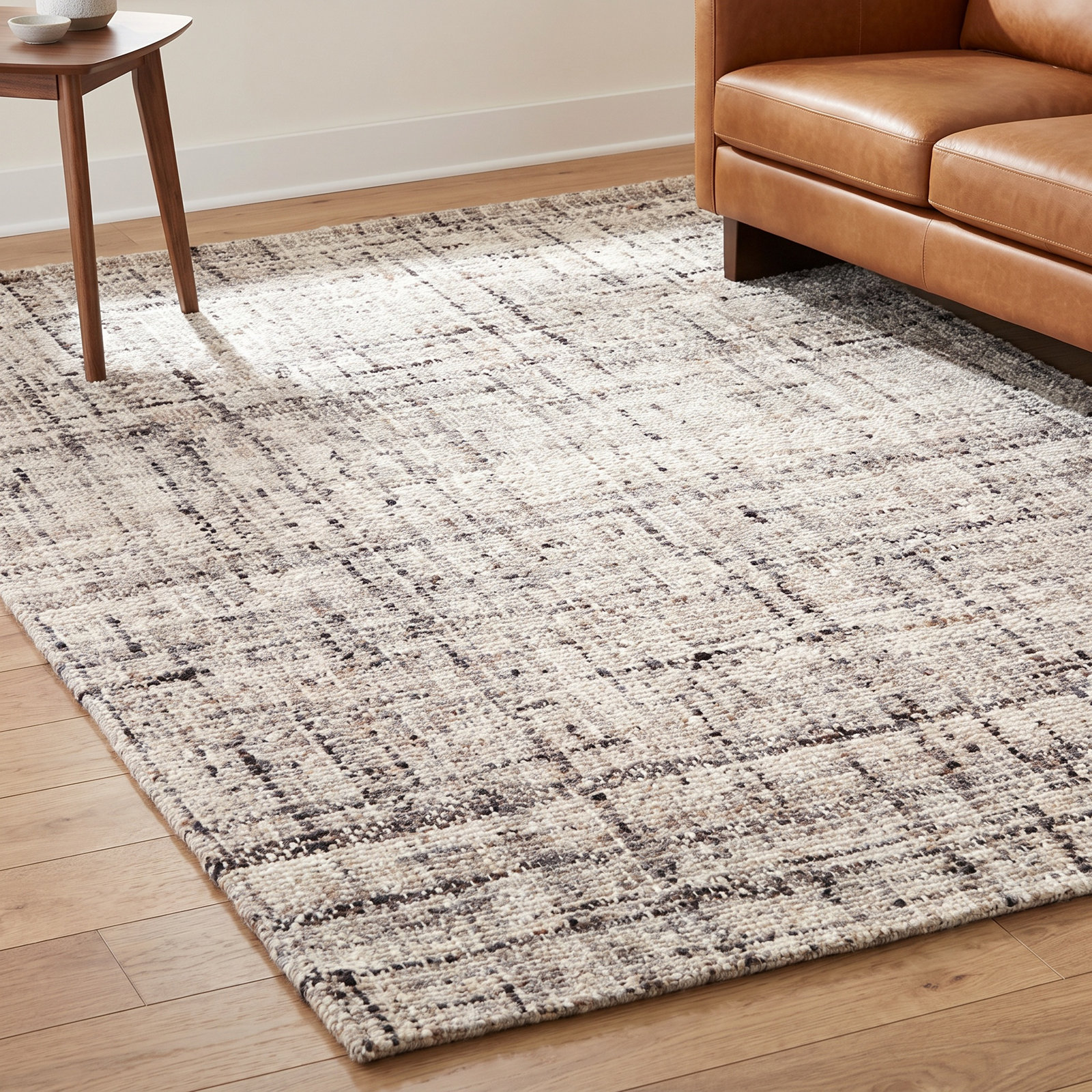 Elya Gray Hand-Woven Wool Rug, Rectangle 10' x 14'