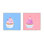 Gâteaux d'anniversaire. «Set of 2» par Katy Montica - Ensemble de 2 reproductions de cadres photo