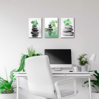 3 Piece No Frame Print on Canvas