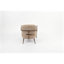 Chaises d'appoint modernes, structure en métal brun clair, salon spacieux pour la maison