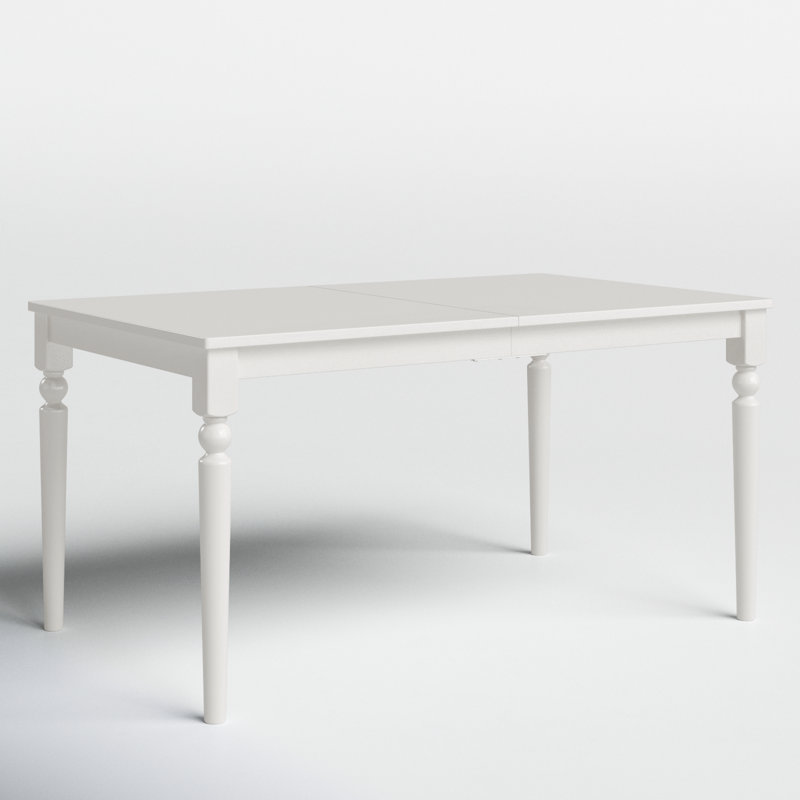 Archuleta Solid Wood Base Dining Table, White