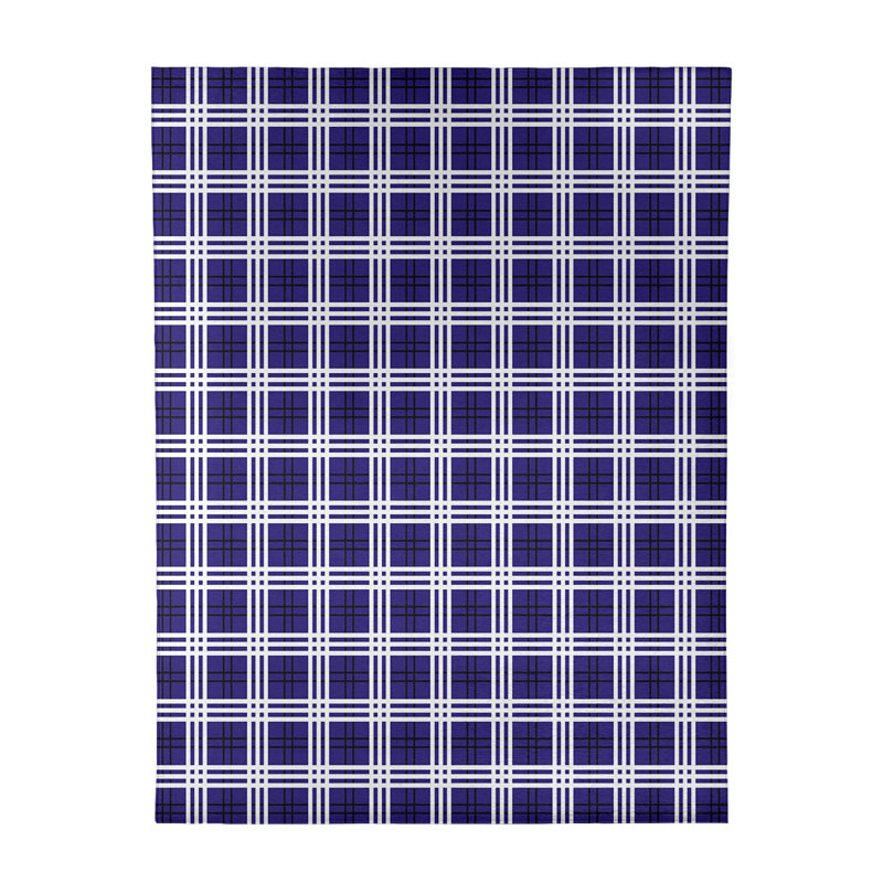 Tapis à carreaux mauve, Rectangle 8 pi x 10 pi