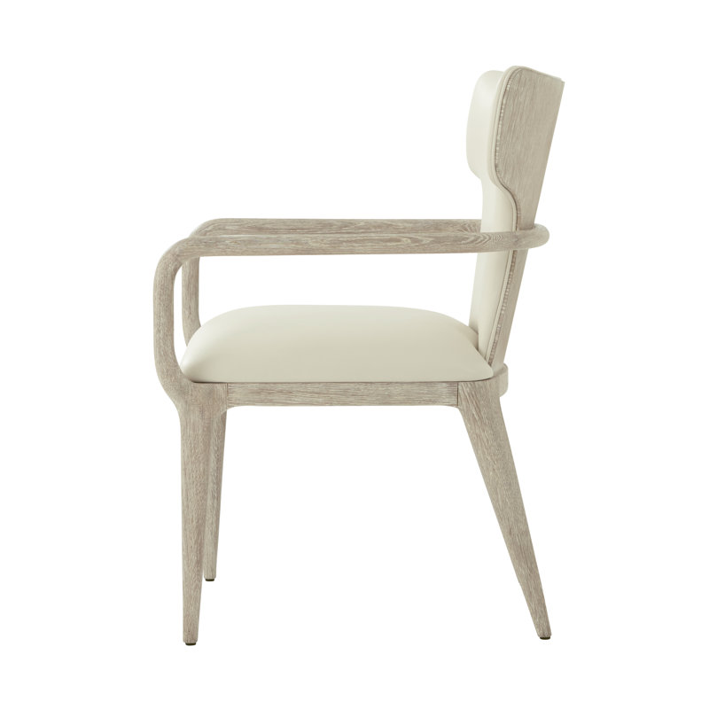 Repose Leather Arm Chair, Gray