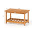 Table basse à lattes robustes pour l'extérieur
