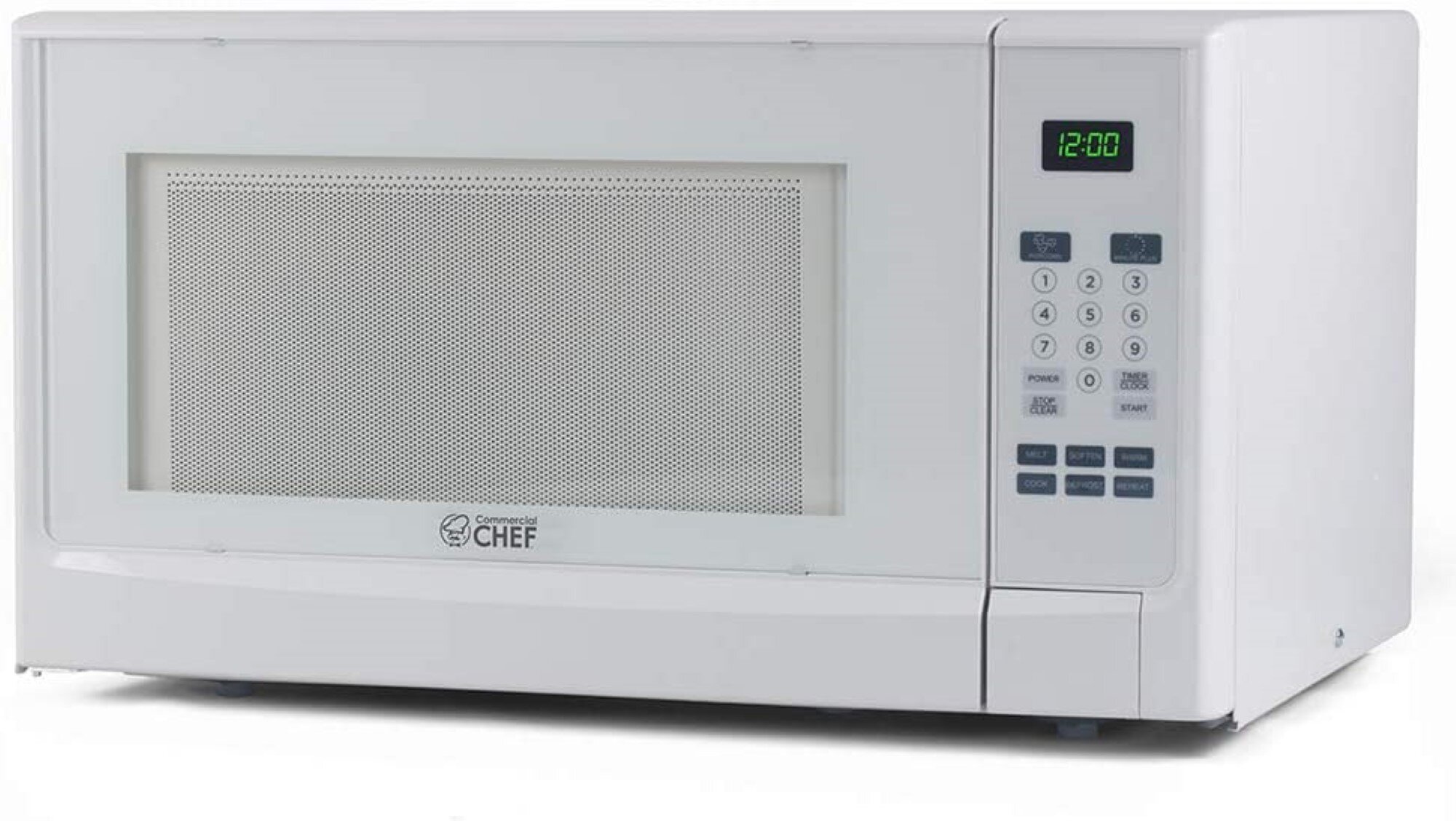 commercial chef countertop microwave 1.1 cubic feet white