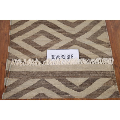 Geometric Kilim Oriental Runner Rug 3x10
