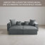 4-Piece Upholstered Corduroy Modular Sectional Sofa with Movable Ottoman – Fully Compressed, No Assembly Required-1717635325