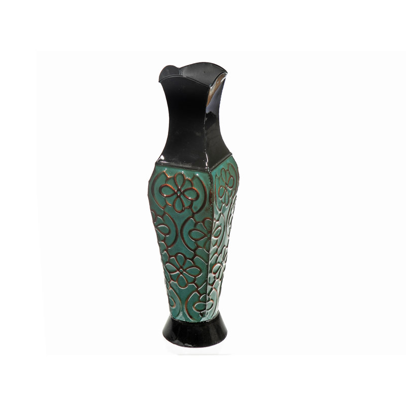 Vase de table en acier inoxydable 18 po Taraji