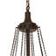 Lustre empire de style bougie à 10 lumières avec détails perlés Tomson