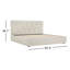 Lit plateforme tapissier Jayla Diamond-108940712